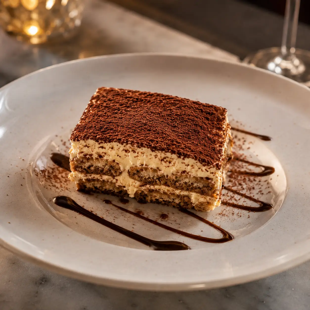 Homemade tiramisù dessert at IL Nido Sherman Oaks