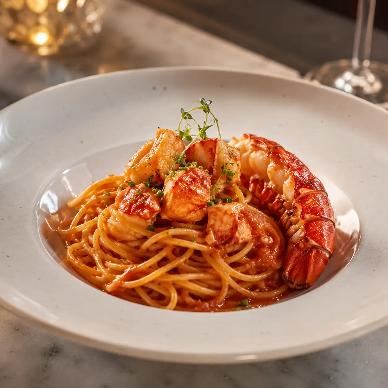 Lobster spaghetti at IL Nido Sherman Oaks