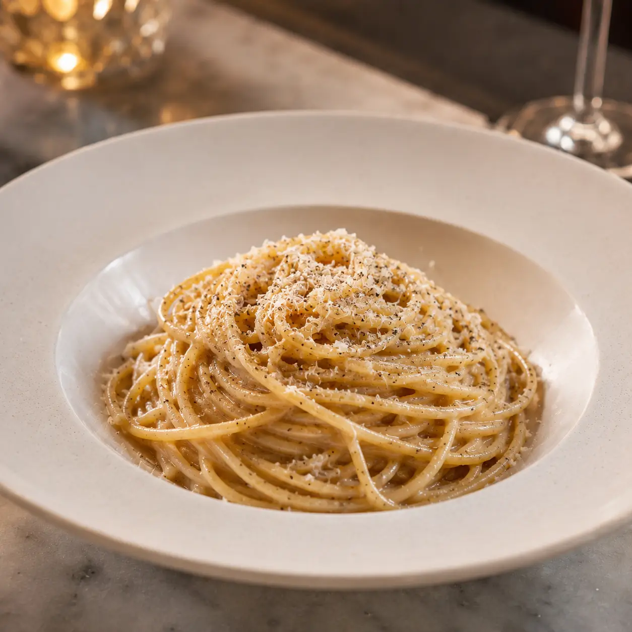 Spaghetti Cacio e Pepe at IL Nido Sherman Oaks